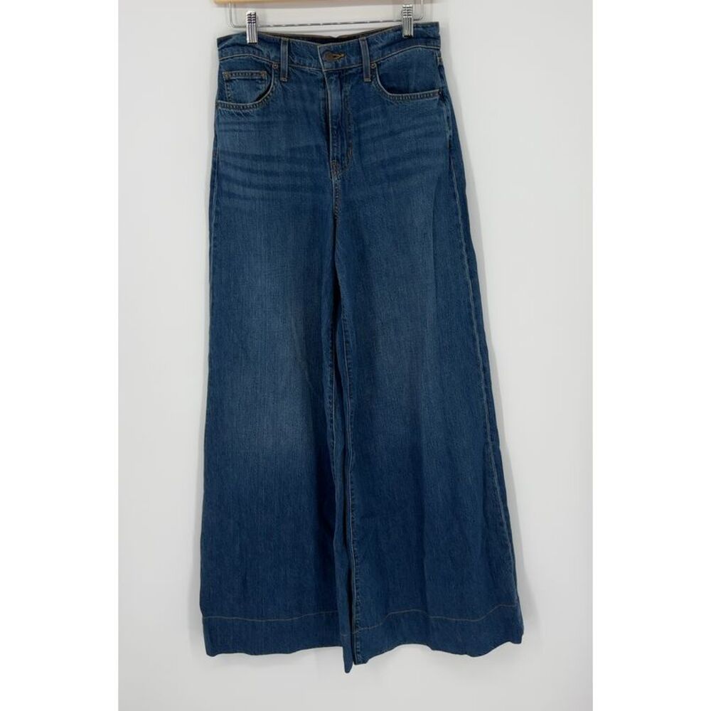 Veronica Beard Wide Leg Jeans in Blue